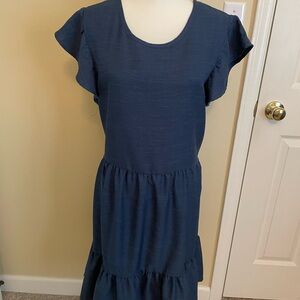 Elegant Navy Blue Dress